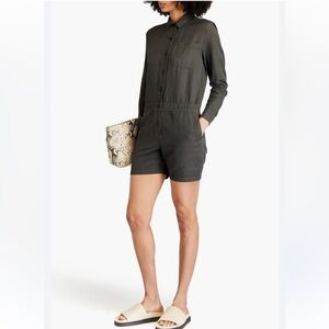James Perse Charcoal/Deep Green Romper
